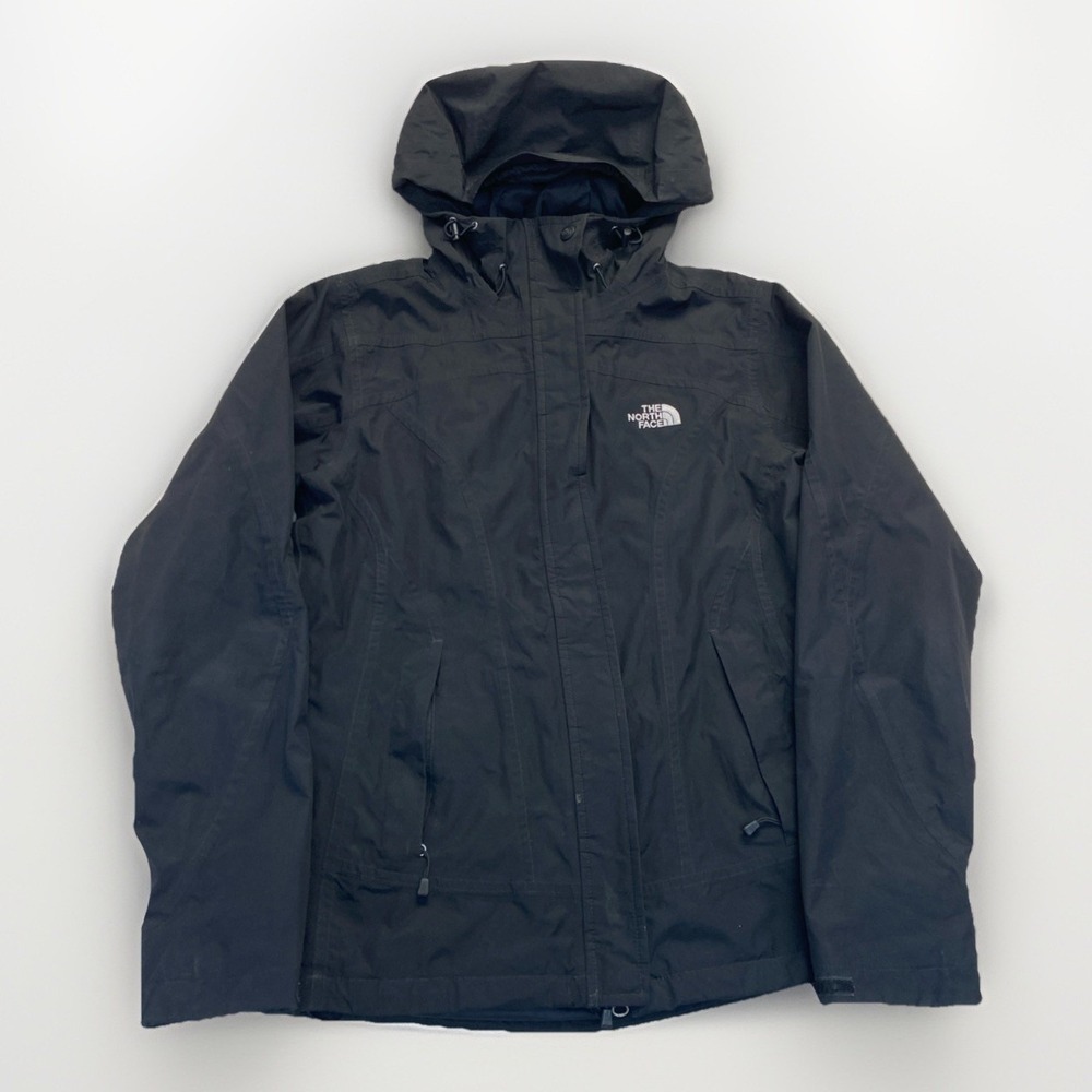 The North Face Hyvent Full Zip Jacket Hooded Womens S Gorpcore Black